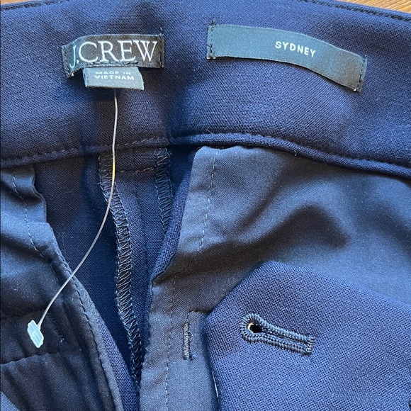 NWOT J. Crew | Sydney Wide Leg Crop Pants in Four Season Stretch | Navy | 8 - Picture 10 of 14